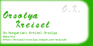 orsolya kreisel business card